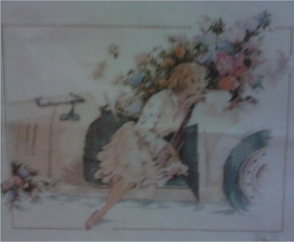 Девушка в авто.