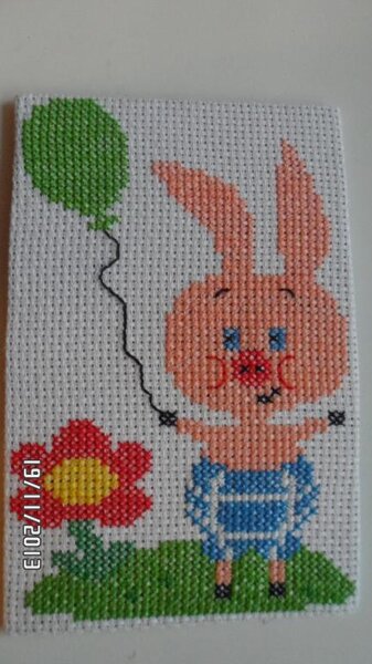 Пятачок из набора (шила с детьми на Нов.Год)