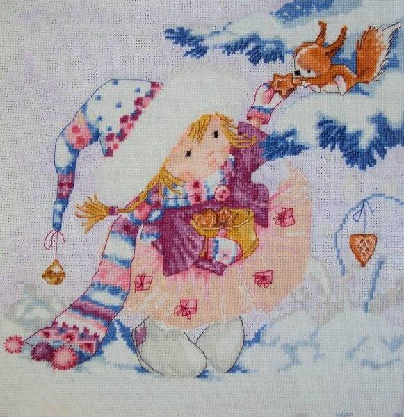 девочка с белочкой
23х25 см 34 цвета