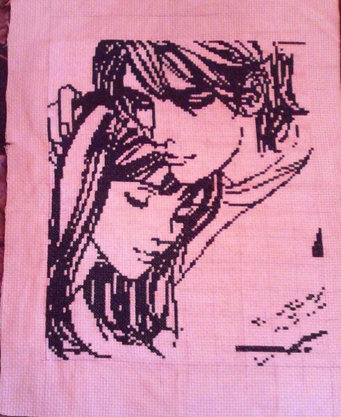 а эту вышивала для мамы, но подарить не успела