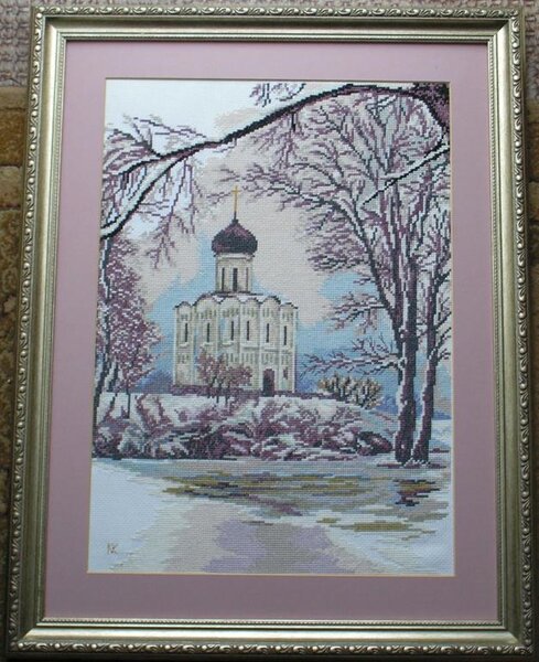 "Храм Покрова Пресвятой Богородицы на Нерли"  схема из журнала