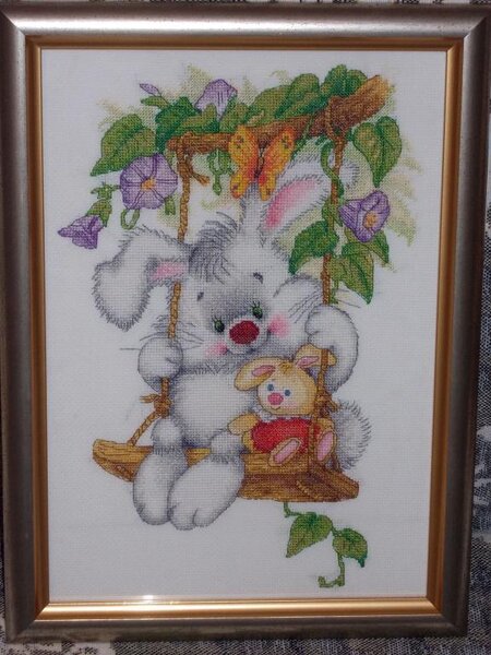 Солнечный Зайчик от Лан Свит.
Вышит подбором.