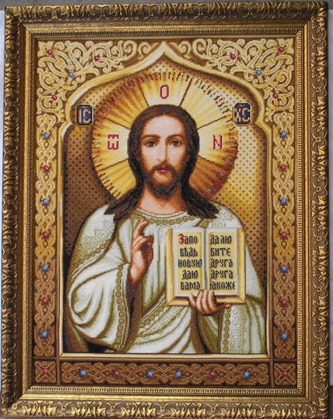 "Христос Вседержитель" - схема от Стоянки Ивановой