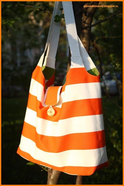 Двусторонняя пляжная сумка