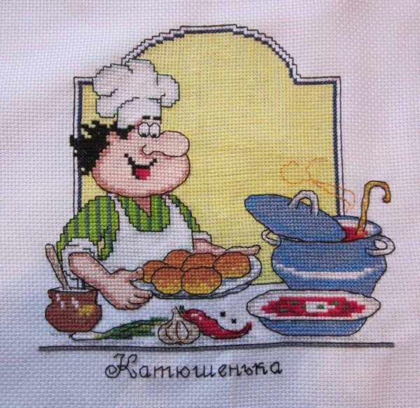 Борщ с пампушками