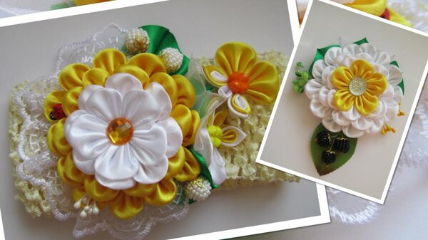 повязка и брошь