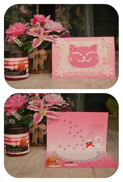 Открытка на День Рождение любительницы котов