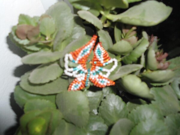 бисерная бабочка.