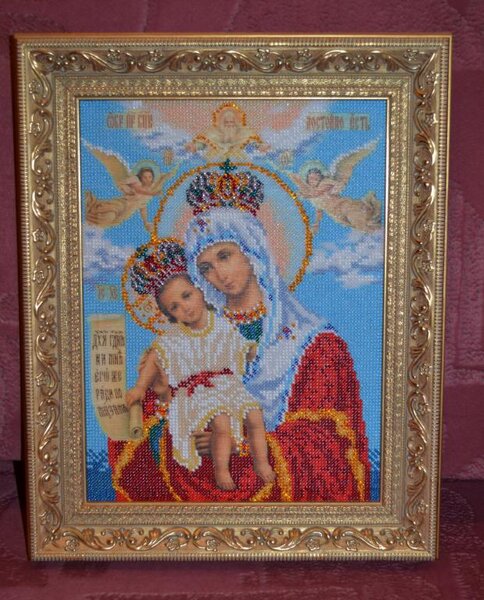 Богородица Милующая (Радуга бисера)