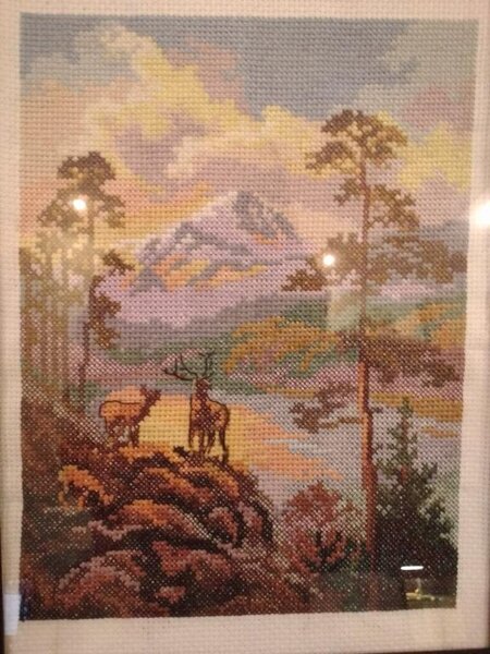 Под стеклом, поэтому отсвечивает.