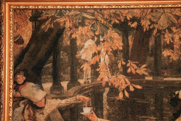 Фрагмент 1 
560  Holyday (The Picnic) by James Tissot (1836-1902)