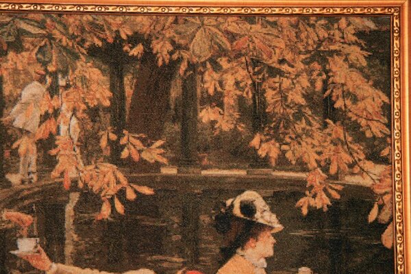 Фрагмент 2 
560  Holyday (The Picnic) by James Tissot (1836-1902)