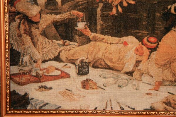 Фрагмент 3 
560  Holyday (The Picnic) by James Tissot (1836-1902)