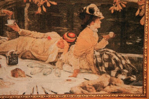 Фрагмент 4 
560  Holyday (The Picnic) by James Tissot (1836-1902)