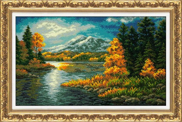 "Озеро в горах"
фирма Риулис
60х40 см