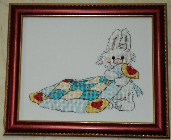 Зайка с одеялом