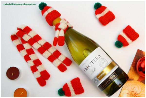 Новогодний мини-шапки