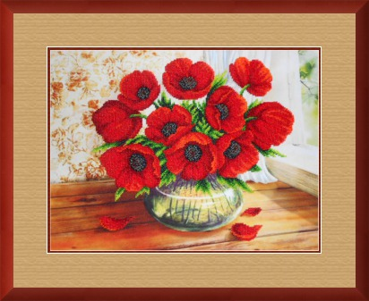 *Утренние маки*
Магия Канвы