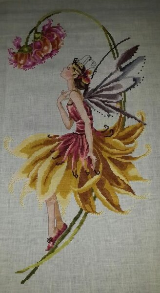 Мирабелька моя! первый опыт работы на льне! очень понравилось!