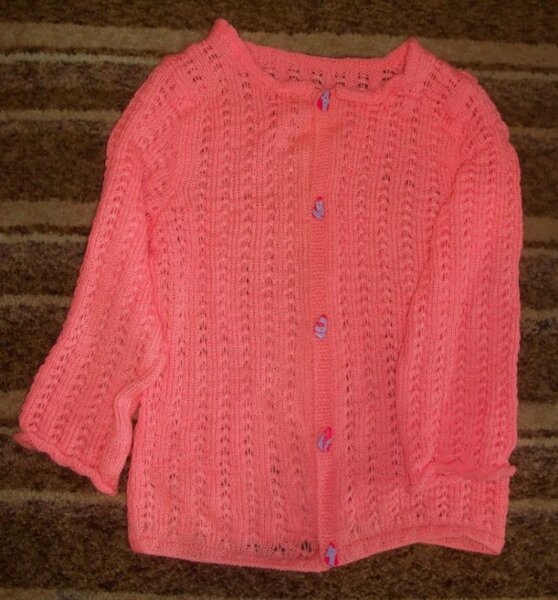 Моя первая вещь на вязальной машинке