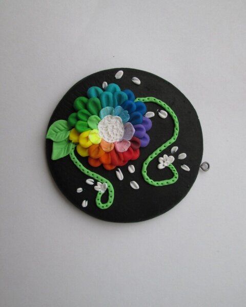 Кулон. Первый опыт в технике филигрань. Не мое это