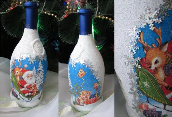 Бутылочка к новому году