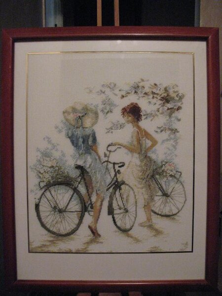 Вышитая копия акварели известного художника Вилема Хаенрайтса