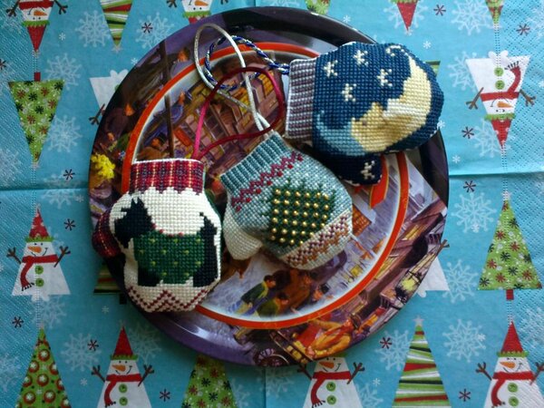 новогодние варежки