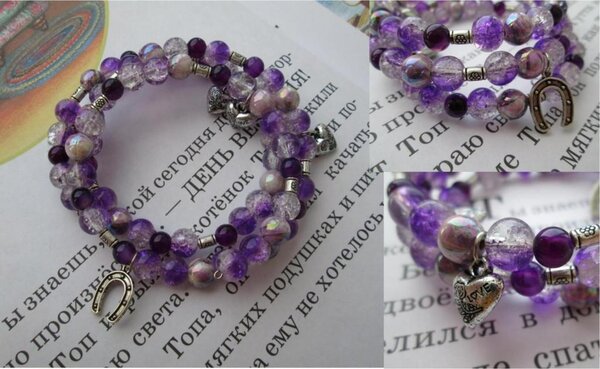 Браслет - спиралька. Разыгрывался в конфетке и отправился к Katuschenka