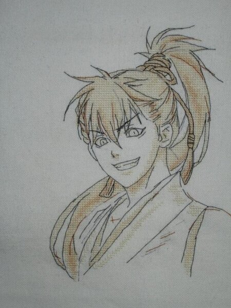 Heisuke Toudou - Hakuouki
76х114 крестиков,7 цветов