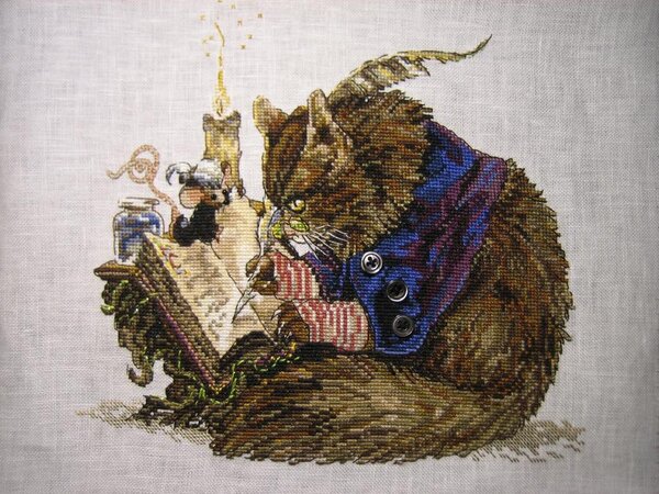 "Кот-каллиграф" от Nimue