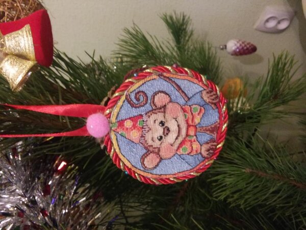 Игрушка на елку.Схема авторская,автор Светлана Петунова