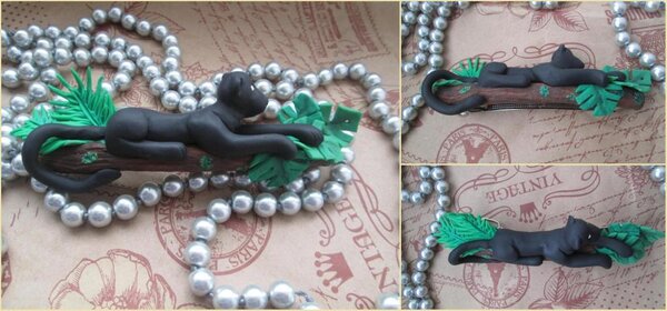 Заколка для волос. Для конкурса "Животный мир"