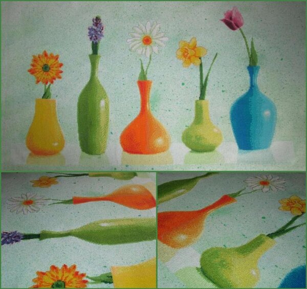 "Цветы весны" по схеме  Галины Томиной