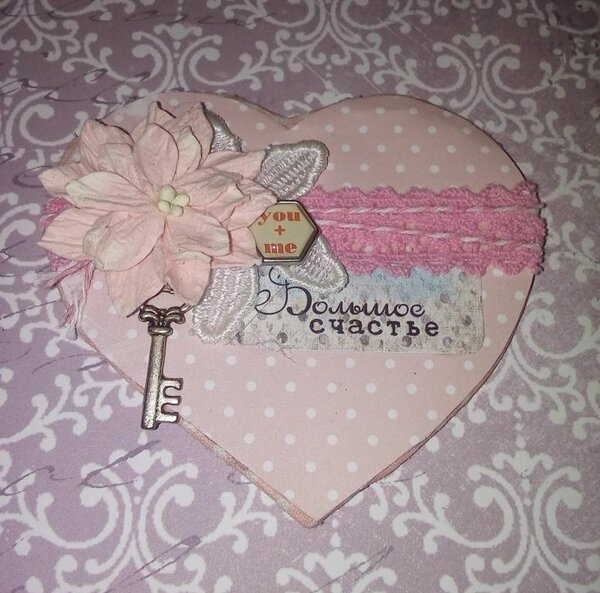 Валентинка-магнит