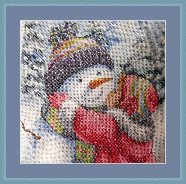 Поцелуй для снеговика.