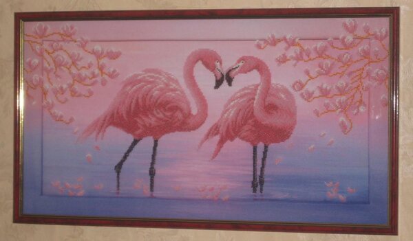 Фламинго (бисер)