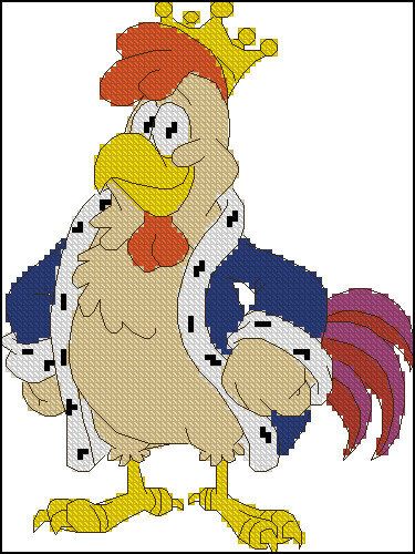 75 * 100 крестика, 9 цветов. Полный крест, бэкстич.