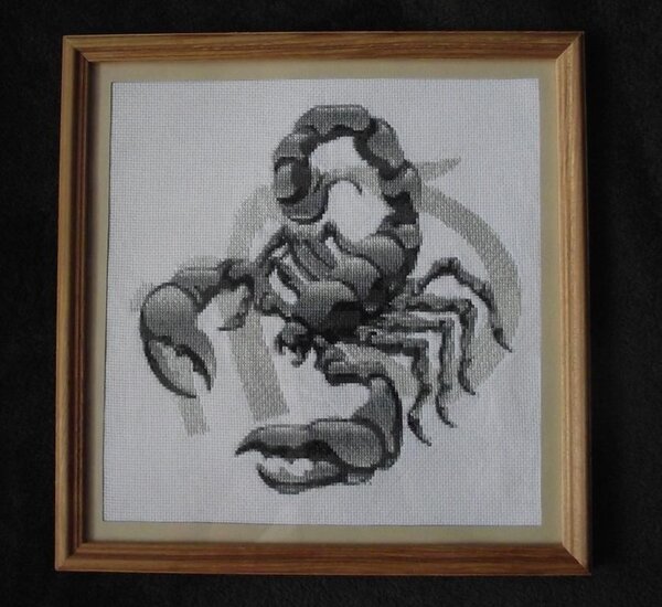 Это моя разработка. Сама придумала-сама вышила)