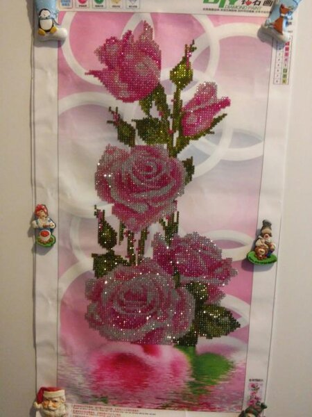 Розы(алмазная вышивка)