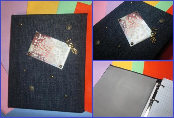 Блокнот. На обложке фотография - печать по ткани