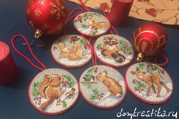 Woodland Creatures Ornaments Janlynn