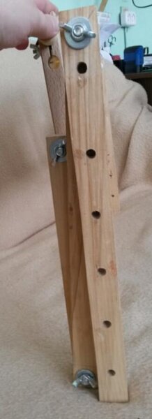 В сложенном виде в профиль