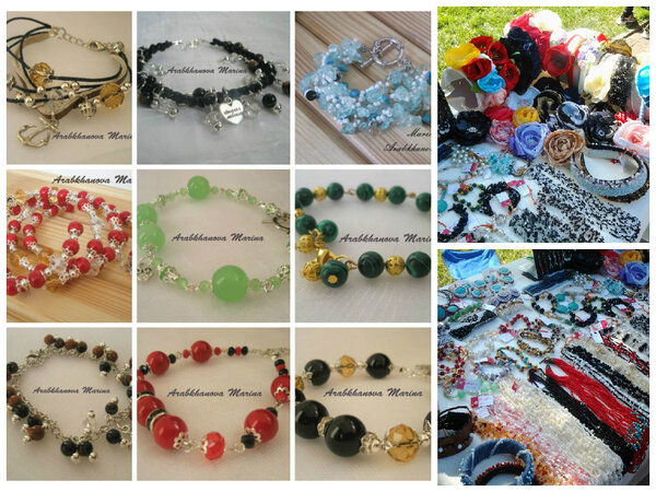 Браслеты с натуральных камней