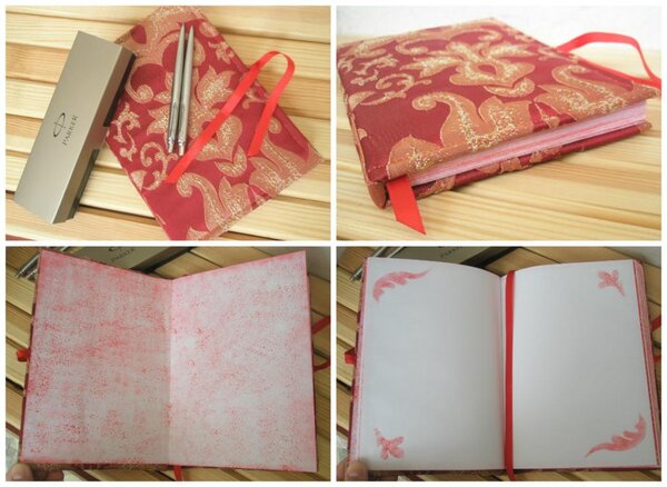 Блокнот выполнен с нуля, в мягкой обложке.Формат А5, с закладкой. 80/160 страничек.