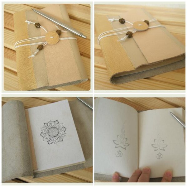 Софт - бук " Индия" выполнен с нуля, в кожаной обложке ,странички состарены с помощью кофе.Формат А6 100/200 страничек.