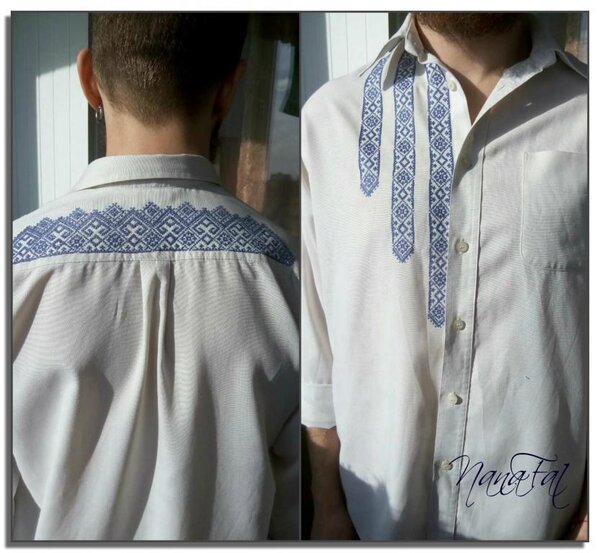 Вышиванка для младшего сына. Современный подход. Парень доволен