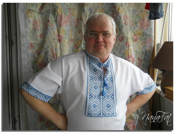 Вышиванка для мужа. Клиент доволен