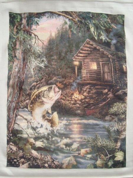 Dona Gelsinger
Gone Fishin
562*450 крестиков, хардангер + ДМС