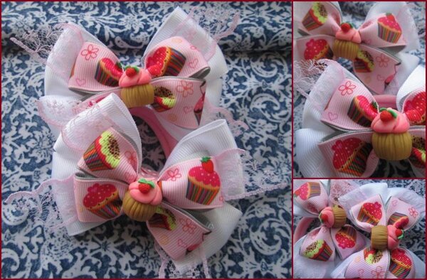 Бантики. Канзаши + полимерка